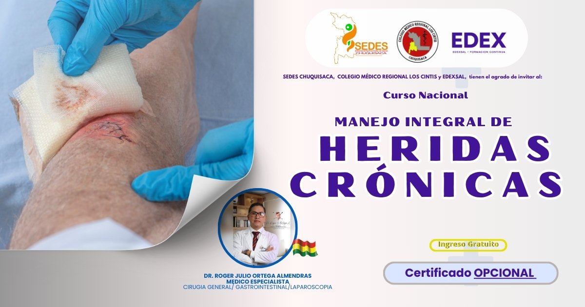 CURSO DE MANEJO INTEGRAL DE HERIDAS CRÓNICAS